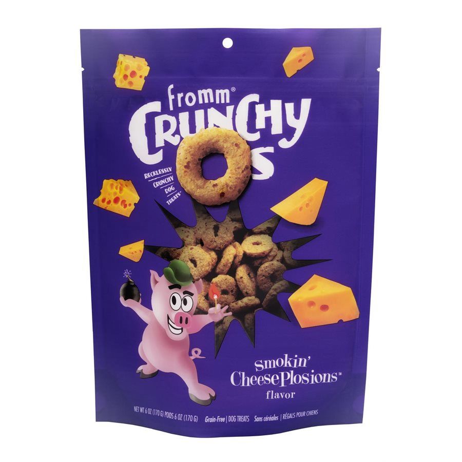 Crunchy O's - Gâterie croquante pour chien/Fromage, Format: 6oz
