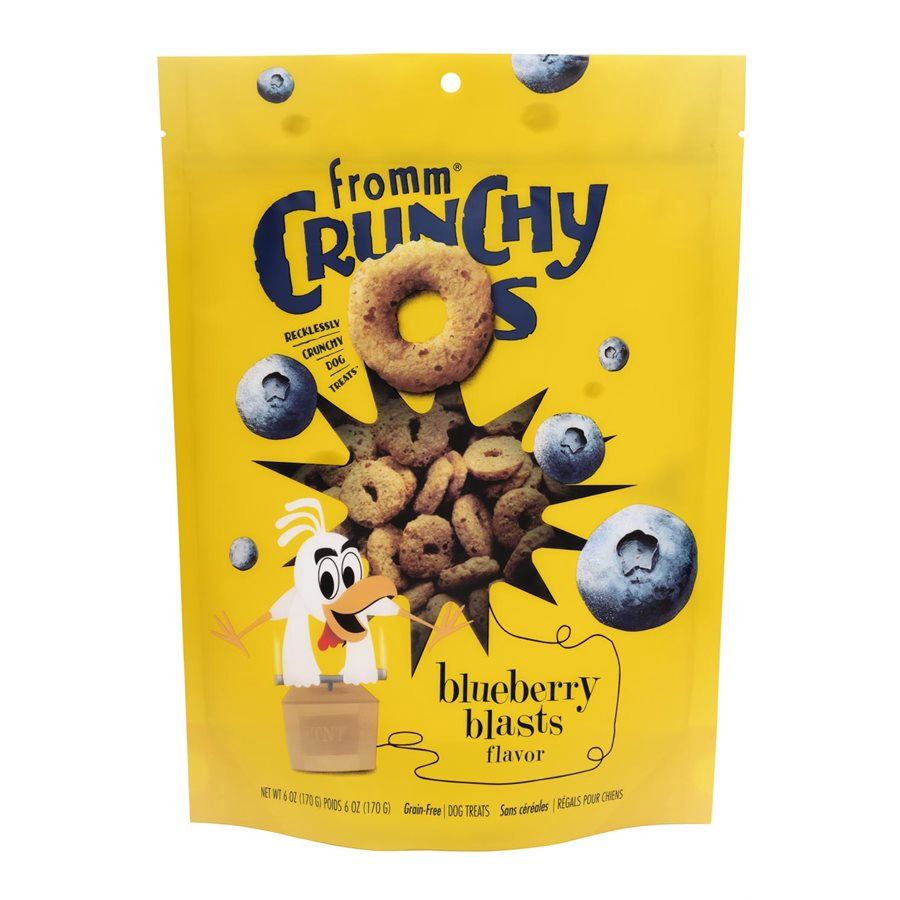 Crunchy O's - Gâterie croquante pour chien/Poulet&amp;bleuet, Format: 6oz