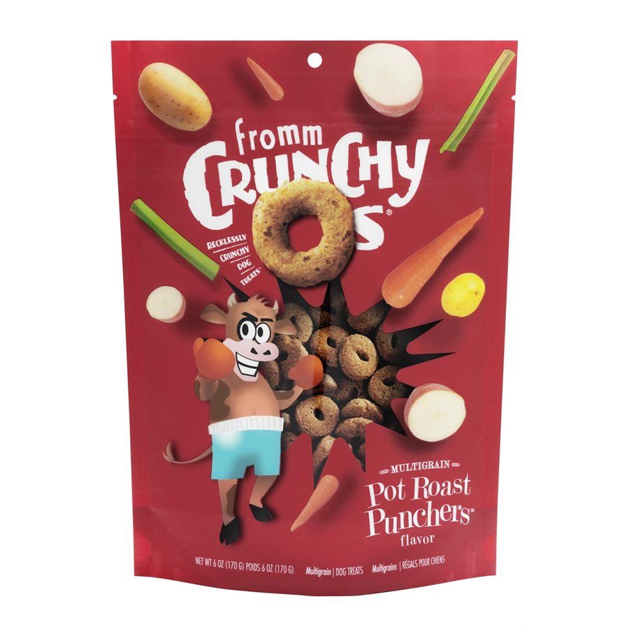 Crunchy O's - Gâterie croquante pour chiens/Boeuf&amp;légume, Format: 6oz