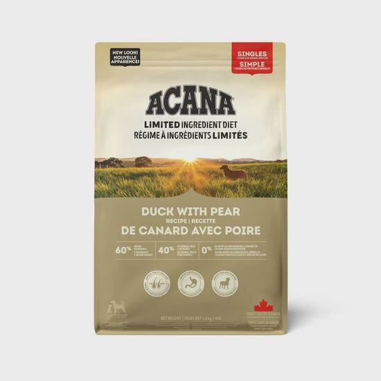 Acana Singles - Nourriture pour chien / Canard &amp; Poire, Format: 1.8 kg