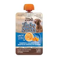 Gâterie à lécher Licky Snack Zoë, Citrouille et saumon, sachet de 85 g (3 oz)