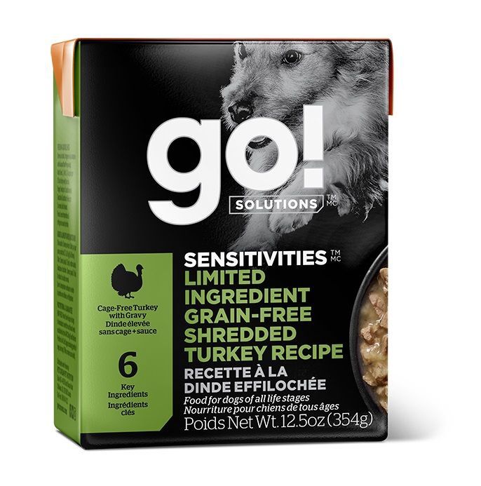 GO! Tetra Pak - Sensitivities LID / Dinde hachée - 12.5 oz