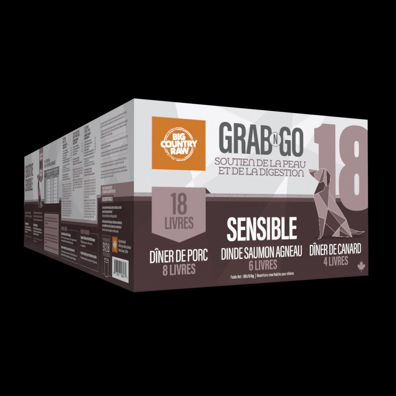 BCR Grab N Go - Mélange Sensible / 18 lb