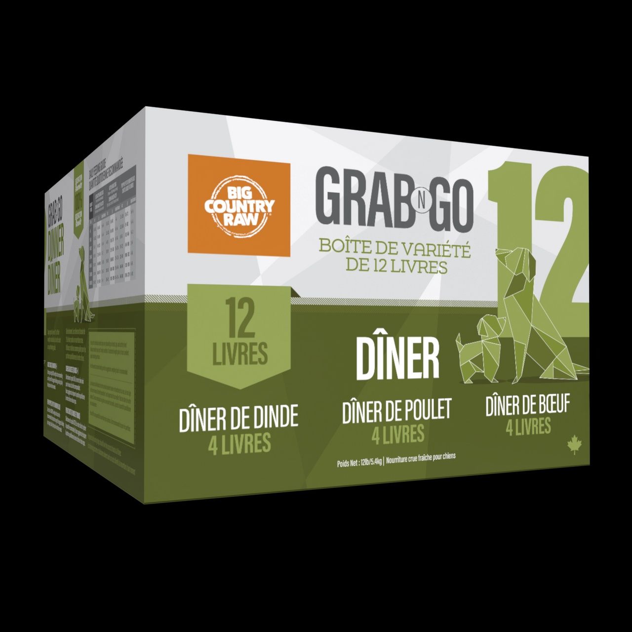 BCR Grab N Go / Mélange Dîner - 12 lb