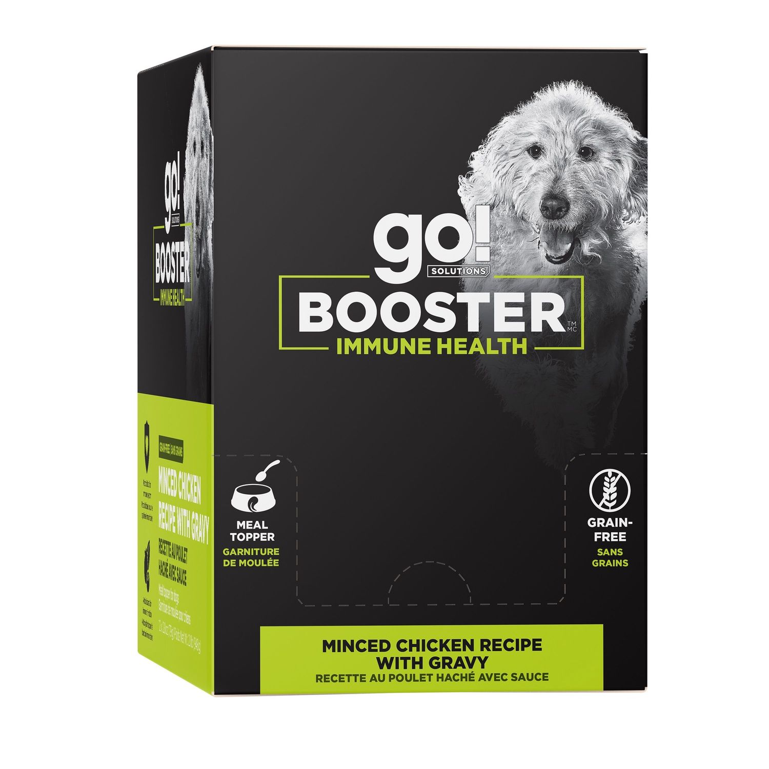 Go! Booster pour chien - Immunité poulet haché / Caisse de 12