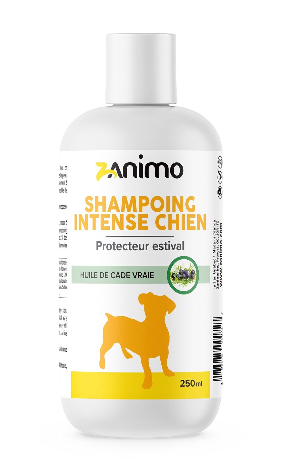 Zanimo Shampoing intense pour chien - Protecteur estival / 250 ml