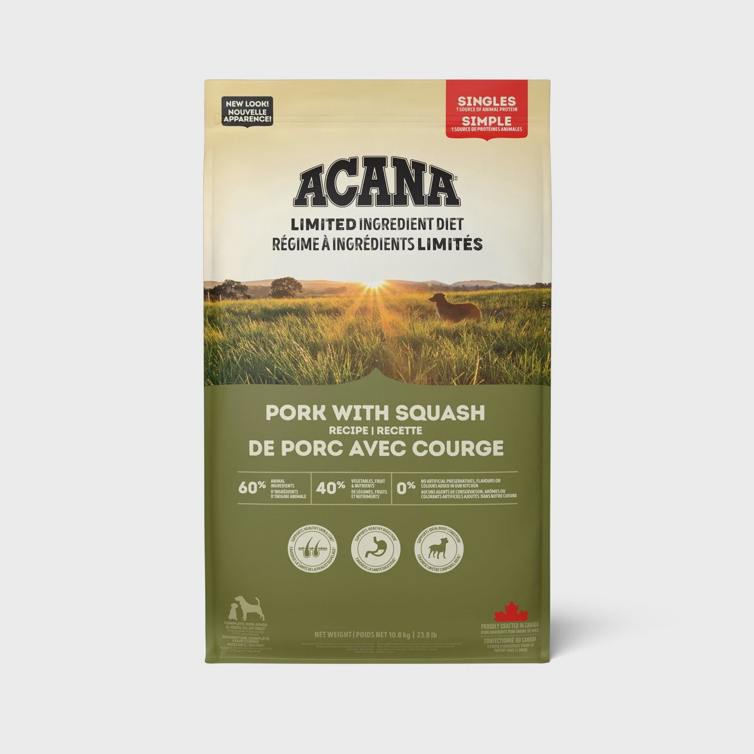 Acana Singles - Nourriture pour chien / Porc &amp; Courge, Format: 5.4 kg
