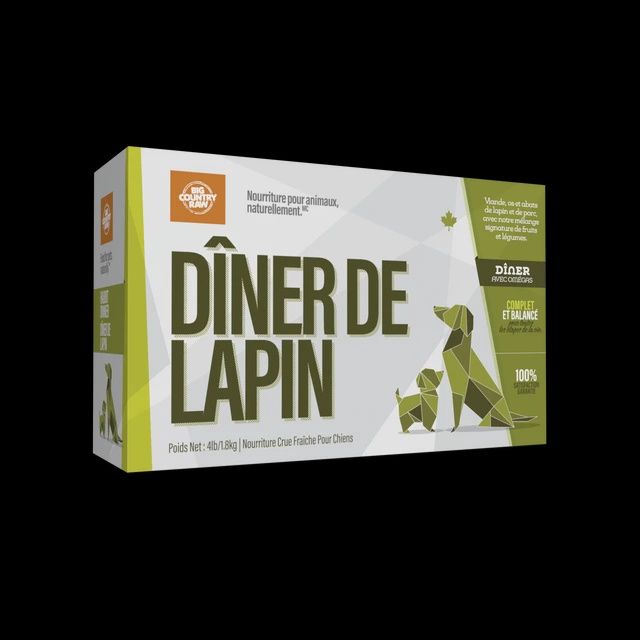 BCR - Dîner de lapin / Boîte 4 lb