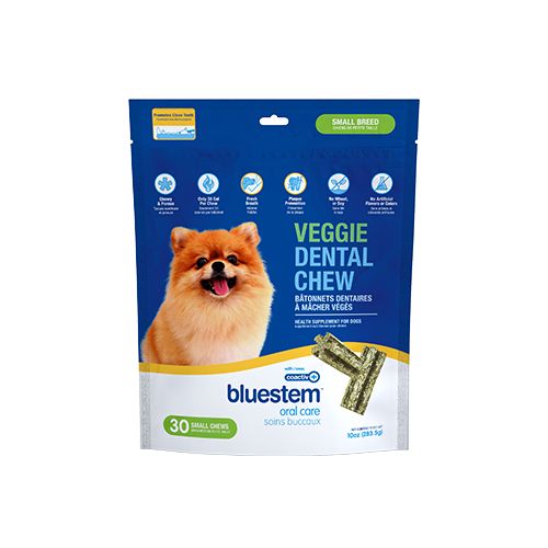 Bluestem - Bâtonnets dentaires végé pour petit chien / Paquet de 30