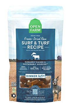 Open Farm - Galettes-repas lyophilisées de bœuf &amp; saumon / 17.5 oz
