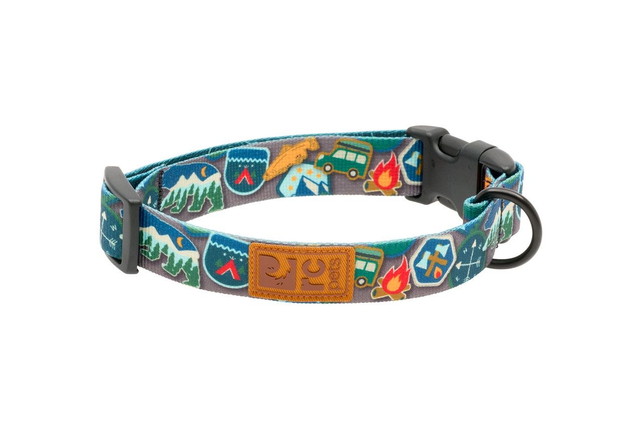 RC Pets - Collier éco a clip / Écussons (Trail Badges), Taille: Petit (3/4 po)