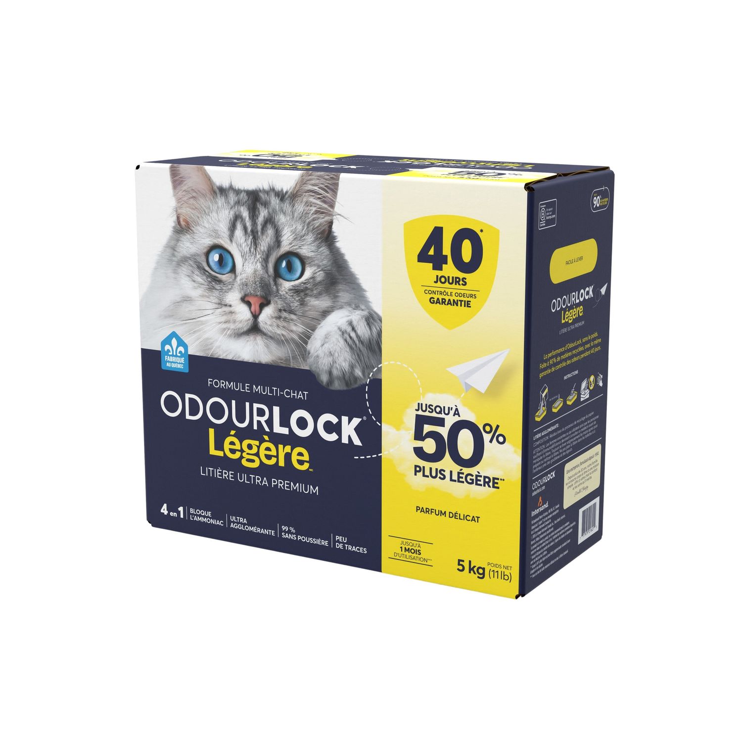 Intersand Odourlock Légère - Litière agglomérante, parfum délicat / 5kg