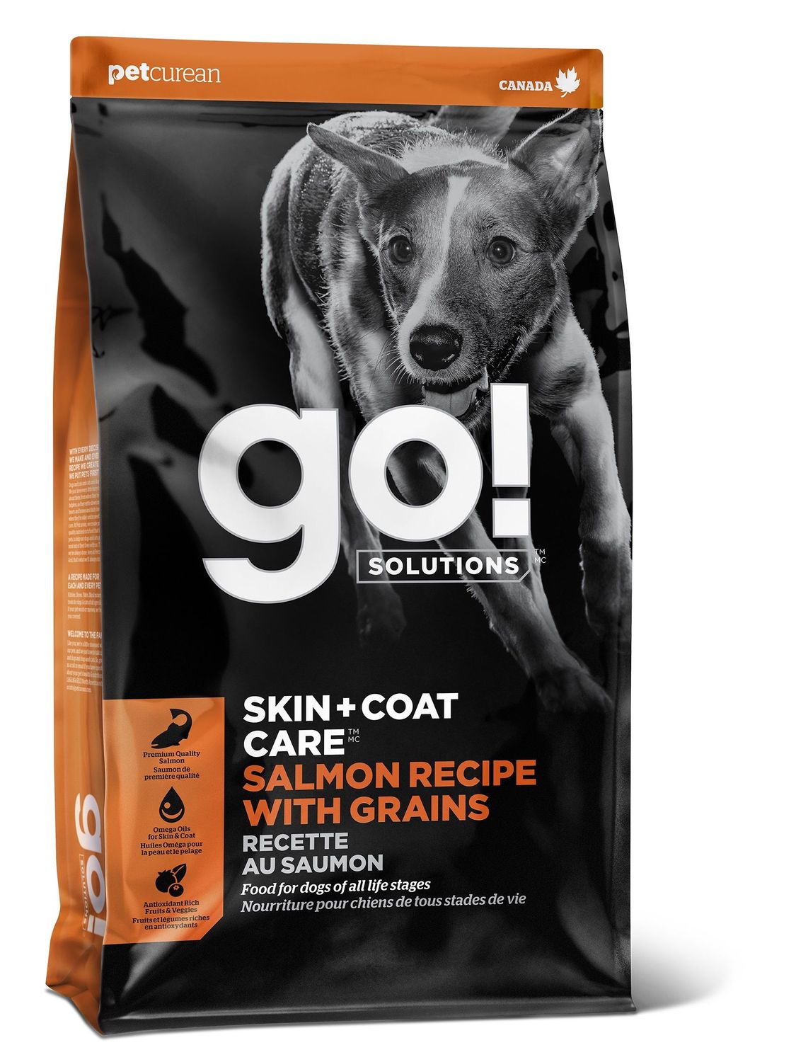 Go! Peau + Poils pour chien / Saumon 22 lb