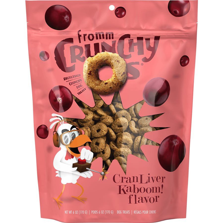 Crunchy O's - Gâterie croquante pour chien/Canneberge et foie, Format: 6 oz (170 g)