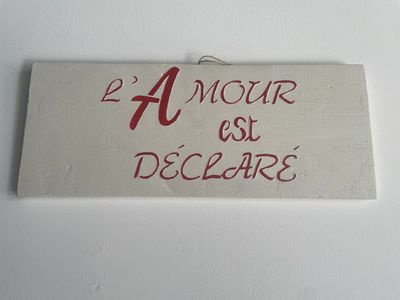 PLAQUE DECORATIVE BOIS