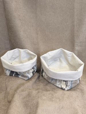 PANIERE TISSU REVERSIBLE MOYEN  MODELE
