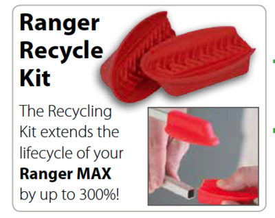 Ranger Recycle Kit - 3 x Pairs of Red Jaws and Glue