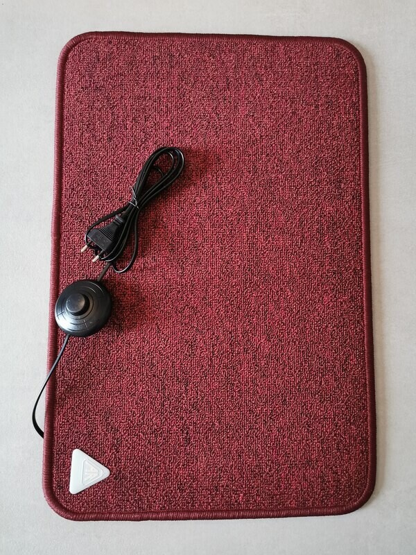 Heizteppich 50x70 Bordeaux mit 1-Stufen Schalter