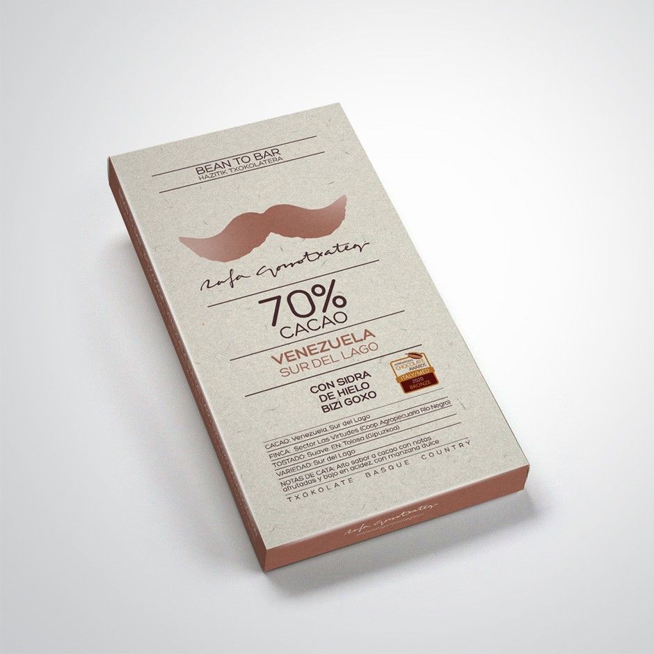 CHOCOLATE BEAN TO BAR VENEZUELA 70% SUR DE LAGO CON SIDRA