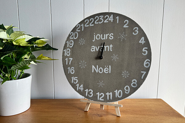 Calendrier de l'Avent horloge