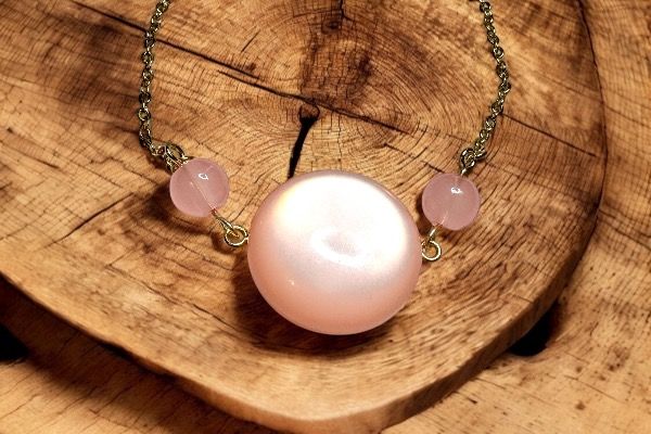 Bracelet cercle saumon