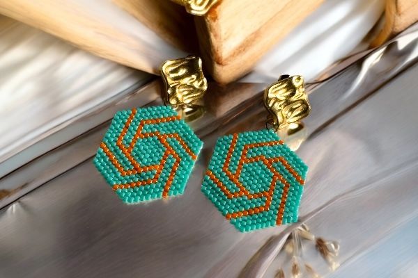 Boucles d'oreilles 'Oasis Tropical'