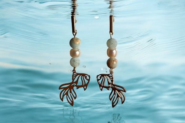 Boucles d'oreilles 'Fonds sous-marins'