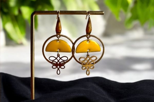 Boucles d'oreilles 'Fleur élégante'