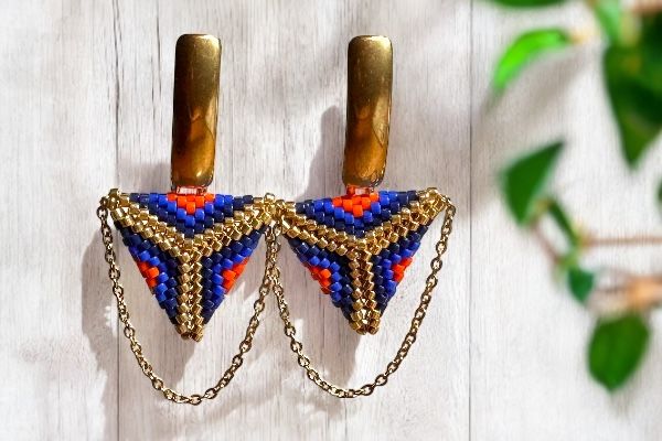 Boucles d'oreilles 'Couleurs et formes'