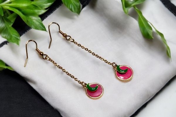 Boucles d'oreilles 'Reflet de lune'
