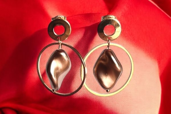 Boucles d'oreilles 'Elégance torsadée'