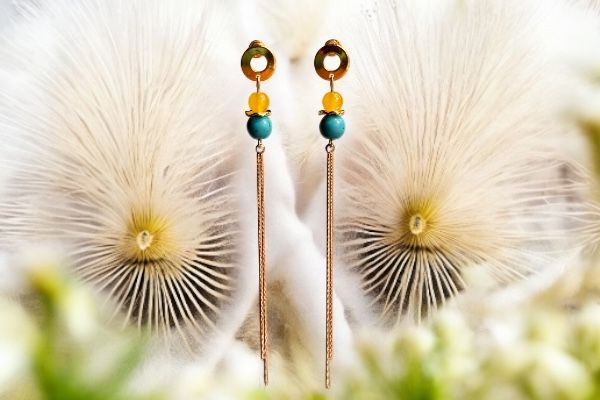 Boucles d’oreilles ‘Horizon ensoleillé’