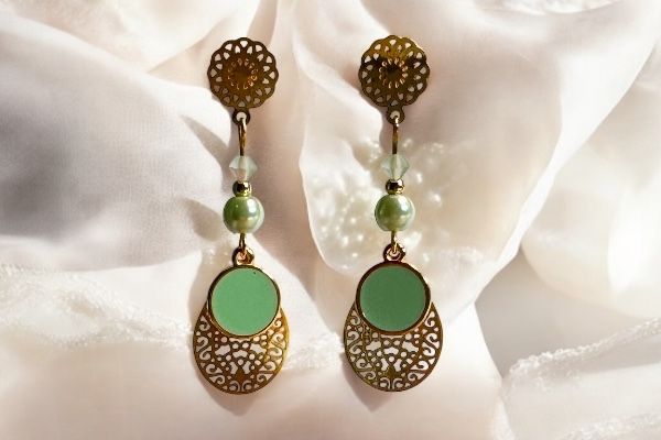 Boucles d’oreilles ‘Aqua marine’