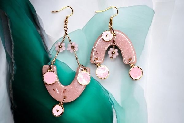 Boucles d'oreilles 'Rosée en fleurs'