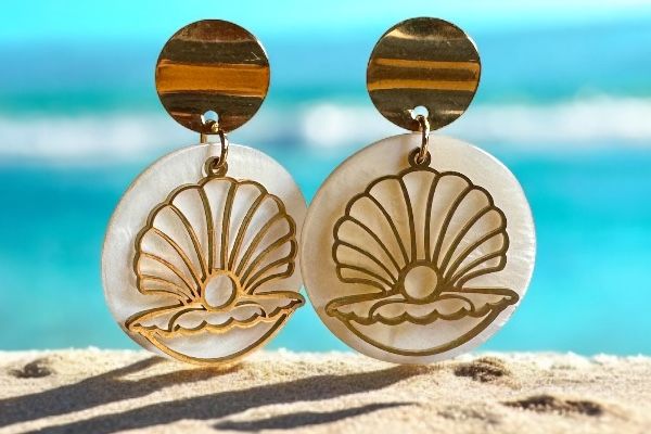 Boucles d'oreilles 'Echo marin'