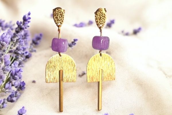 Boucles d’oreilles ‘Regard cubique’