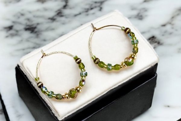 Boucles d’oreilles ‘Cercle de nature’