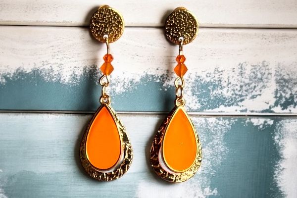 Boucles d’oreilles ‘Mandarine lumineuse’