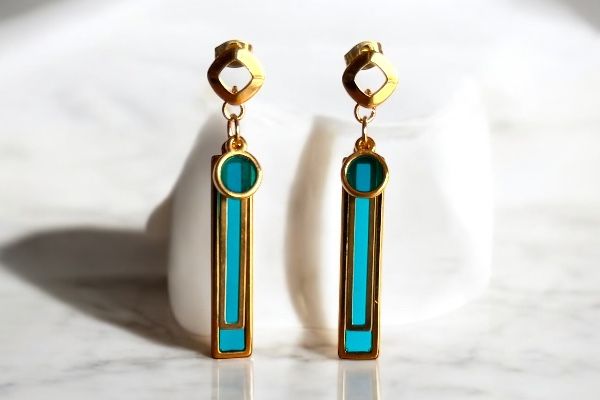 Boucles d’oreilles ‘Vitraux éclatants’