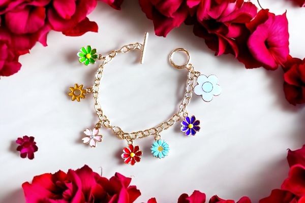 Bracelet ‘Palette florale’