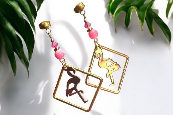 Boucles d’oreilles ‘’Flam’enchanté’