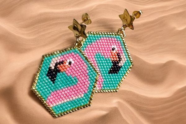 Boucles d’oreilles ‘Flamingo Road’
