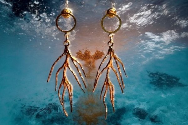 Boucles d’oreilles ‘OK corail’