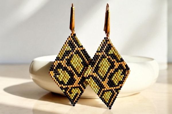Boucles d’oreilles ‘Motif venimeux’