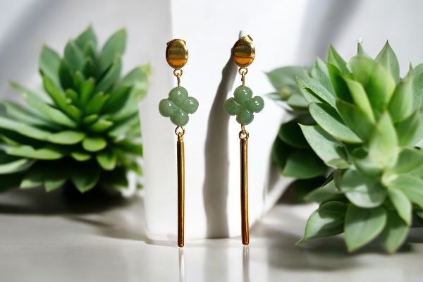 Boucles d’oreilles ‘Suspensions florales’