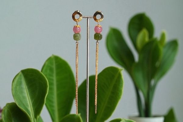 Boucles d’oreilles ‘Liaison printanière ‘