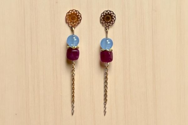 Boucles d’oreilles ‘Ambiance vendanges’