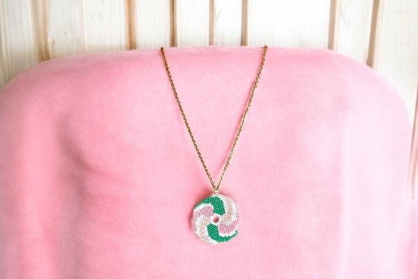 Pendentif ‘Spirale botanique’