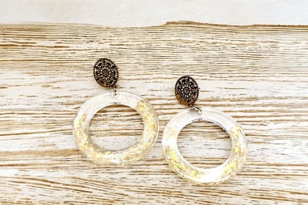 Boucles d’oreilles ‘Anneau auréolé’
