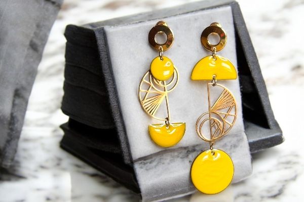 Boucles d’oreilles ‘Formes radieuses’